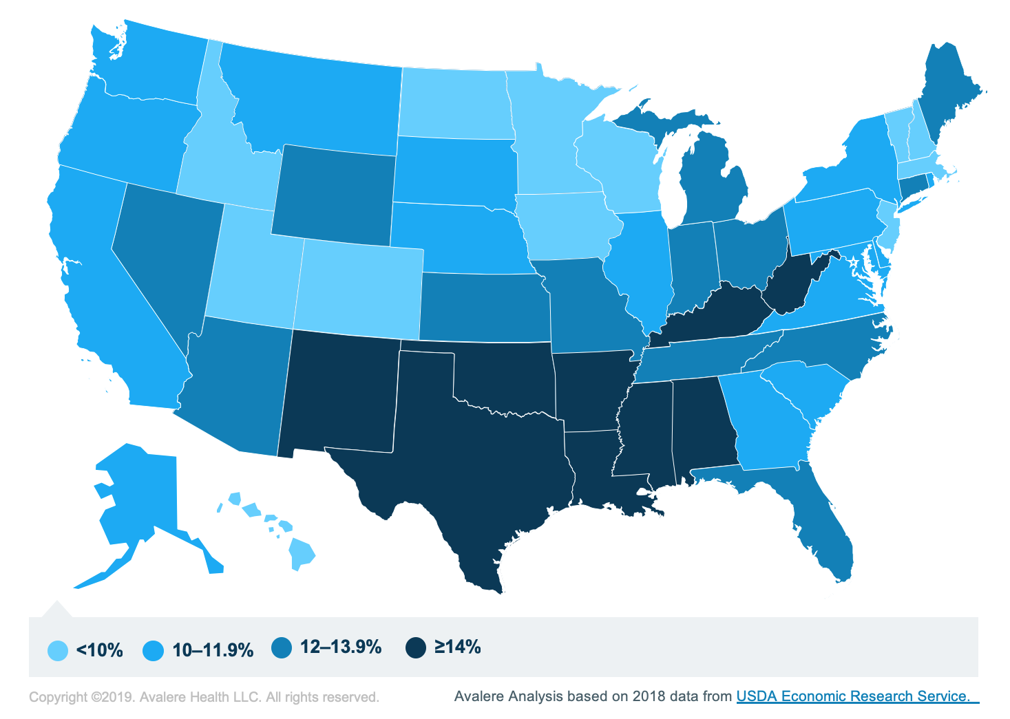 Food insecurity map